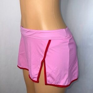 Wild Fable Pink Mini Skirt with Red Trim
